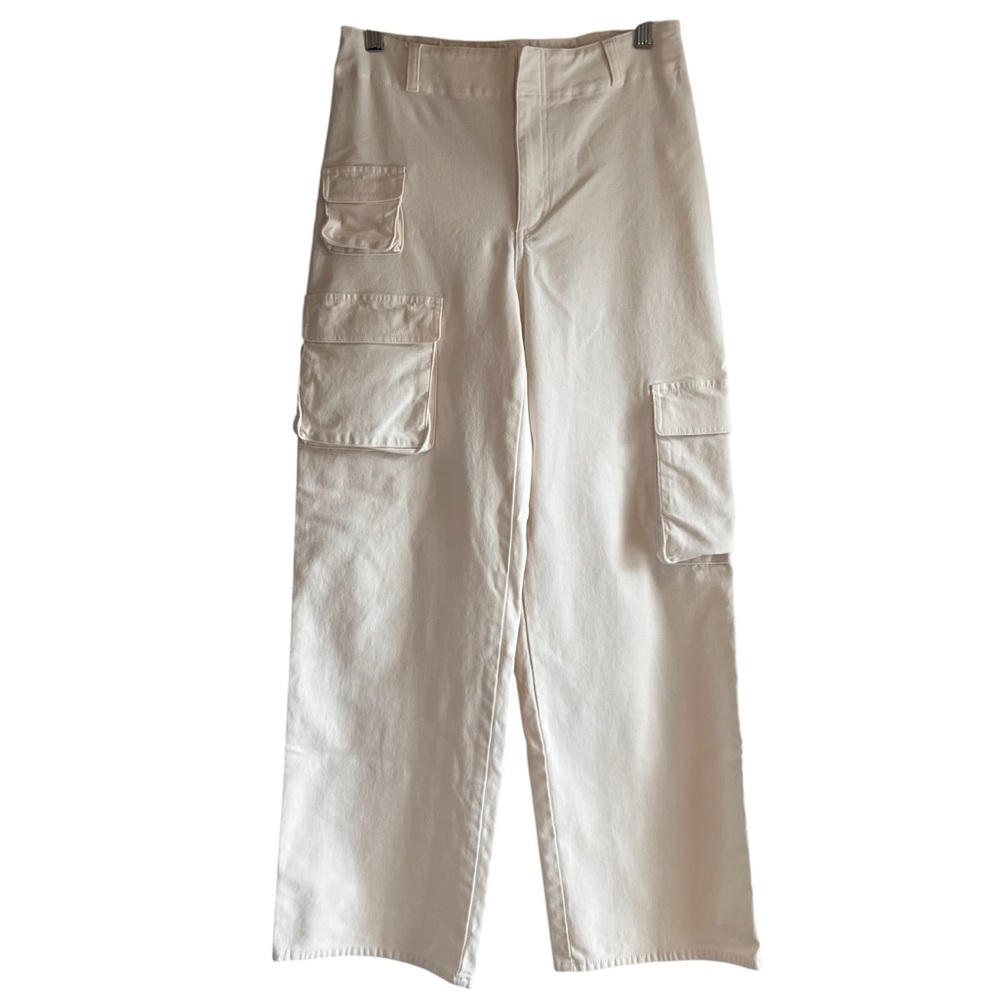 TNA Picture Cargo Pant high waist cotton blend stretch Sz 6 excellent condition - Picture 4 of 12